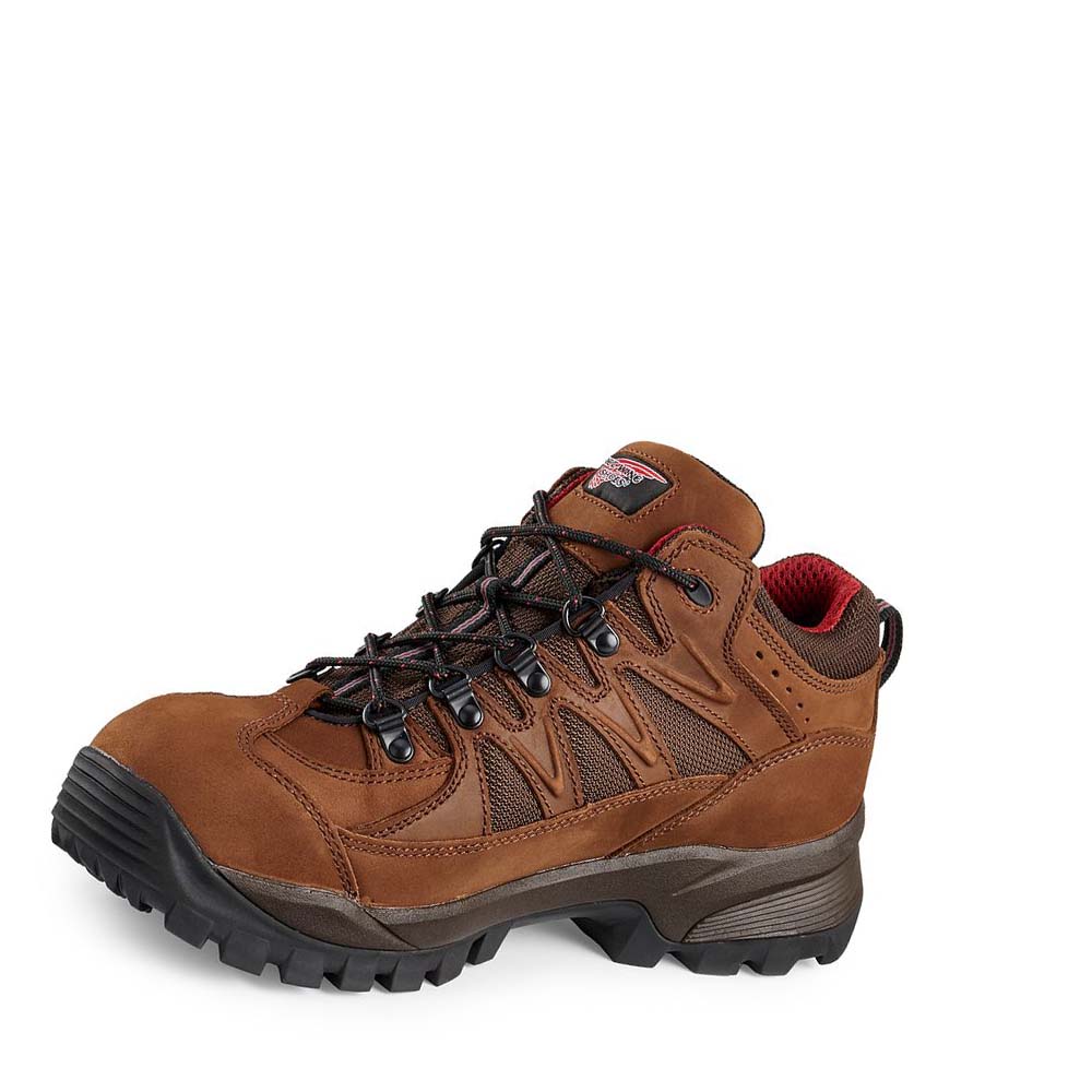 Red Wing 3-inch Waterproof Soft Toe Hiker Men's Work Boots Brown | ZA 8TCE